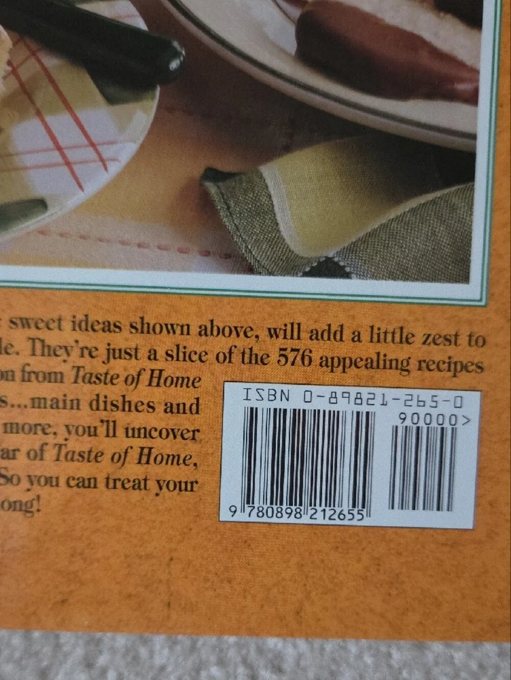 Taste of Home Cookbook - 2000 Annual Book - Hardback